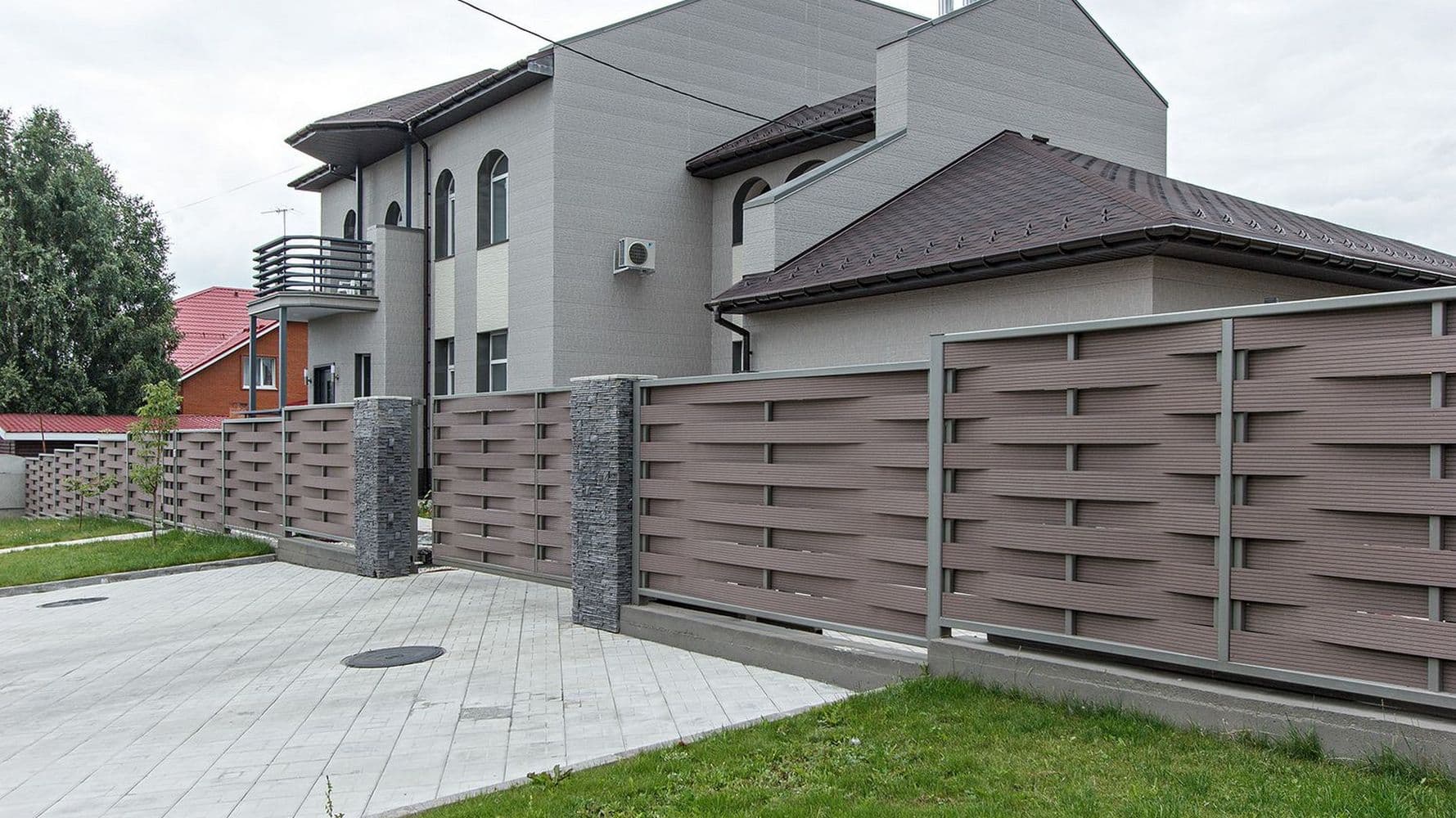 Ворота распашные ДПК